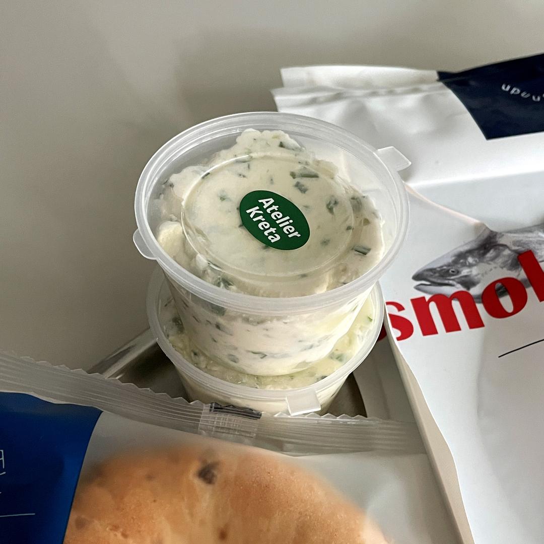쪽파크림치즈