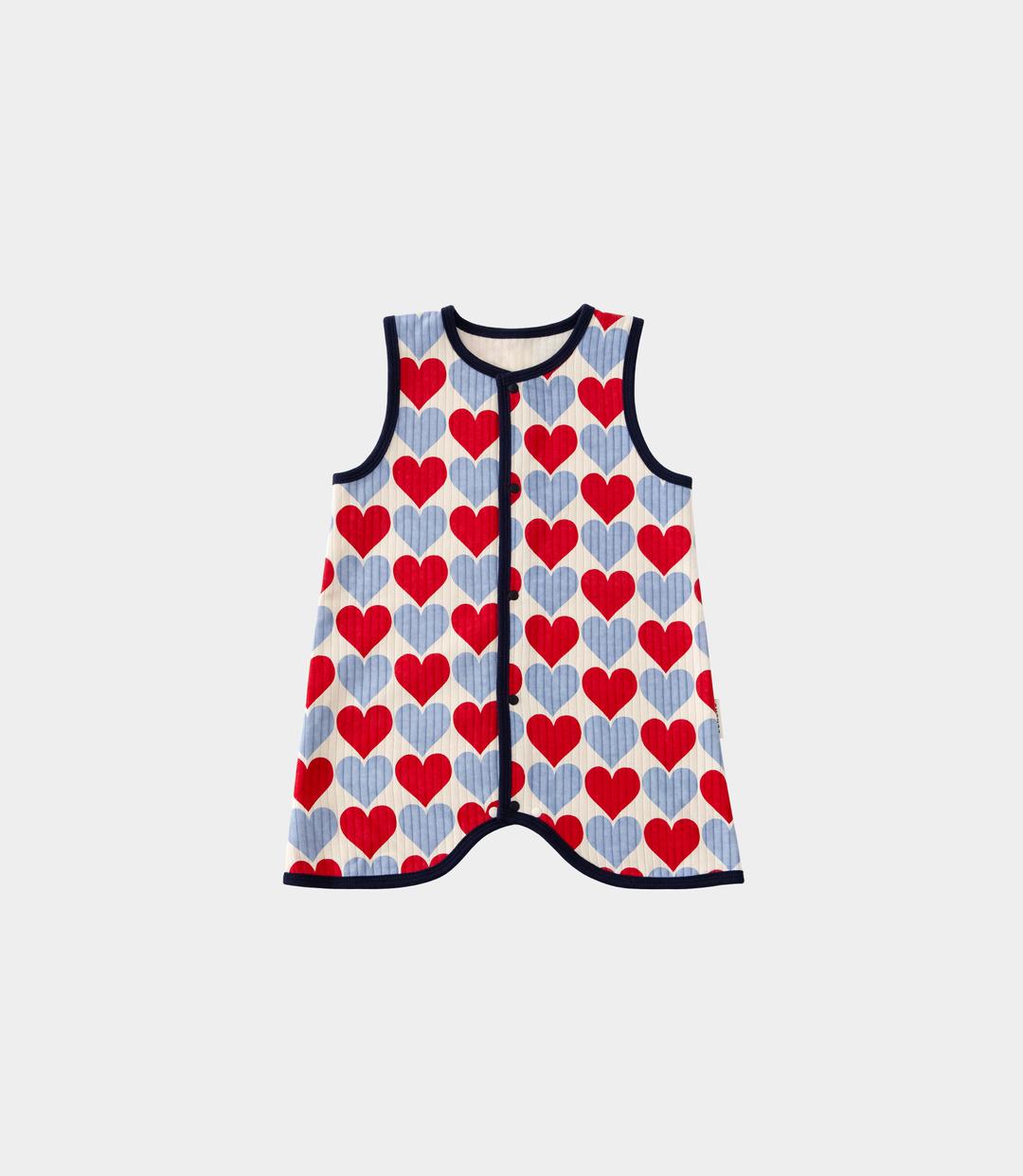 하트 수면조끼_블루