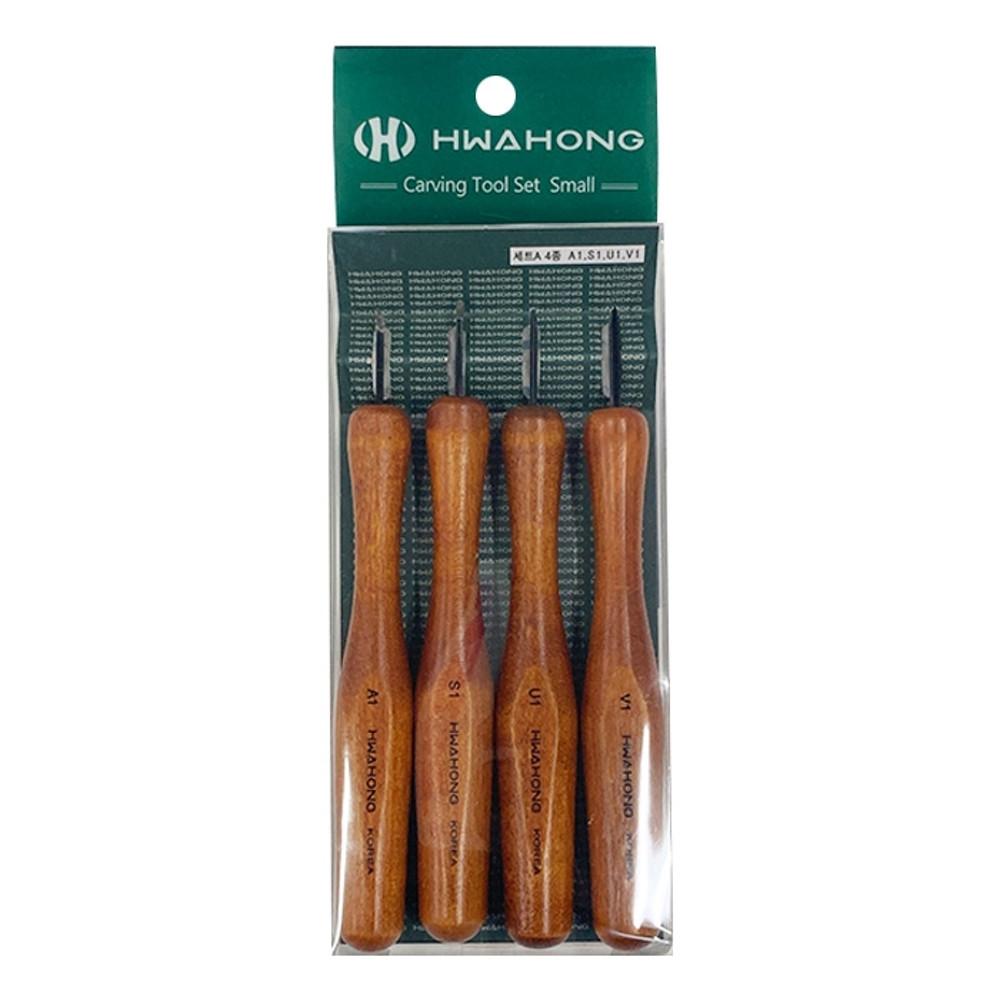 화홍 C20 소형조각도 (S1,A1,V1,U1) 4본 세트