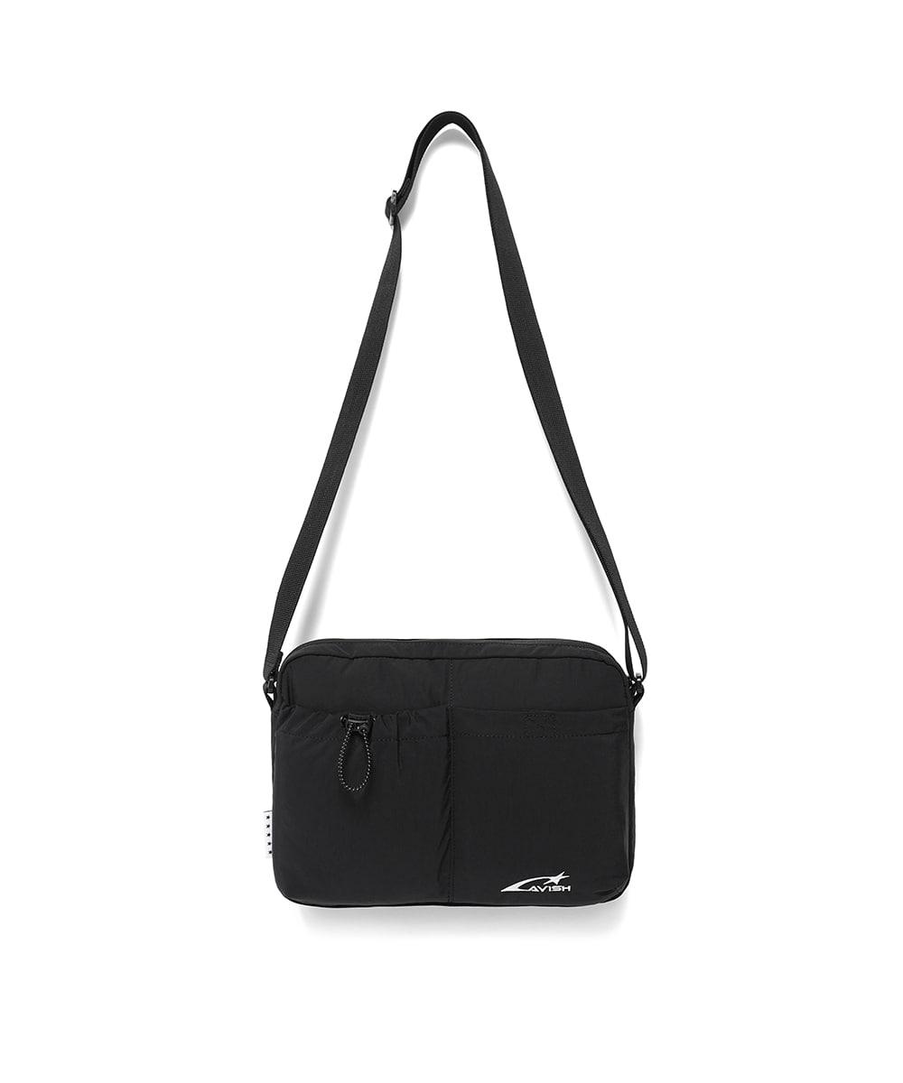 NYLON LIGHT WEIGHT CROSS BAG[BLACK]