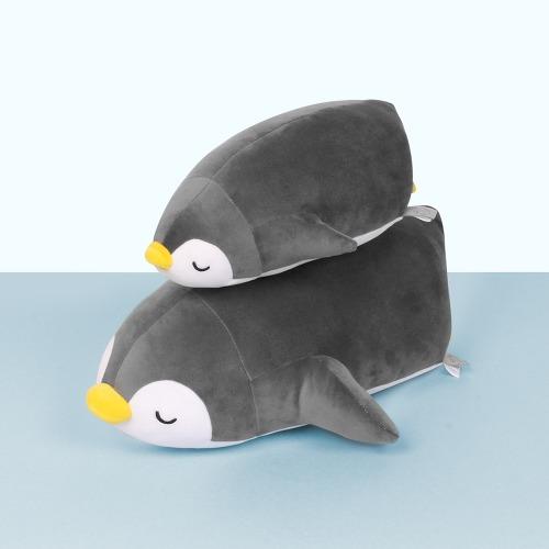 모찌모찌 꿀잠쿠션인형 펭귄(그레이) 중 동물인형