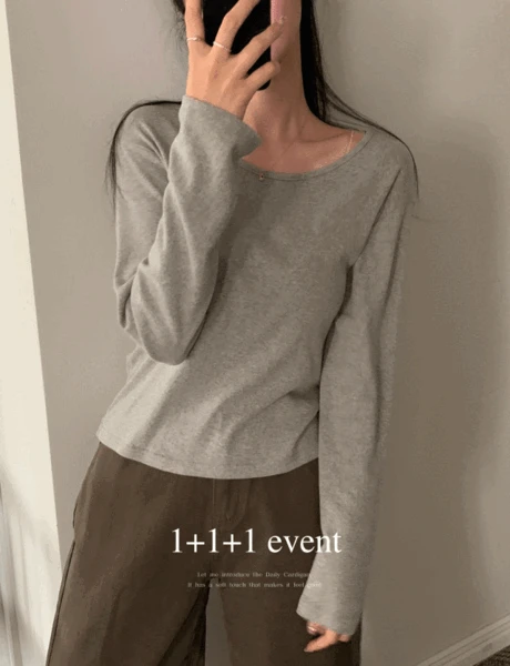 [1+1+1 /장당 13300원 /정말 부드러워요] 토리 유넥 긴팔티셔츠