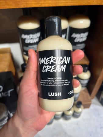 이런 상품 어때요? 러쉬 영국 아메리칸크림 헤어 컨디셔너 린스 240g(리뉴얼제품)