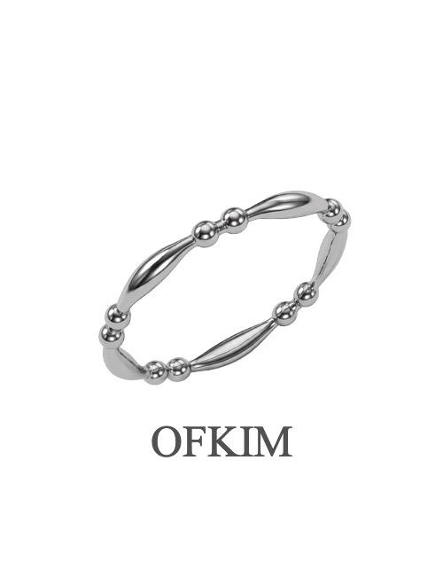 오브킴 (surgical/9-20) 2-Ball Butique Ring
