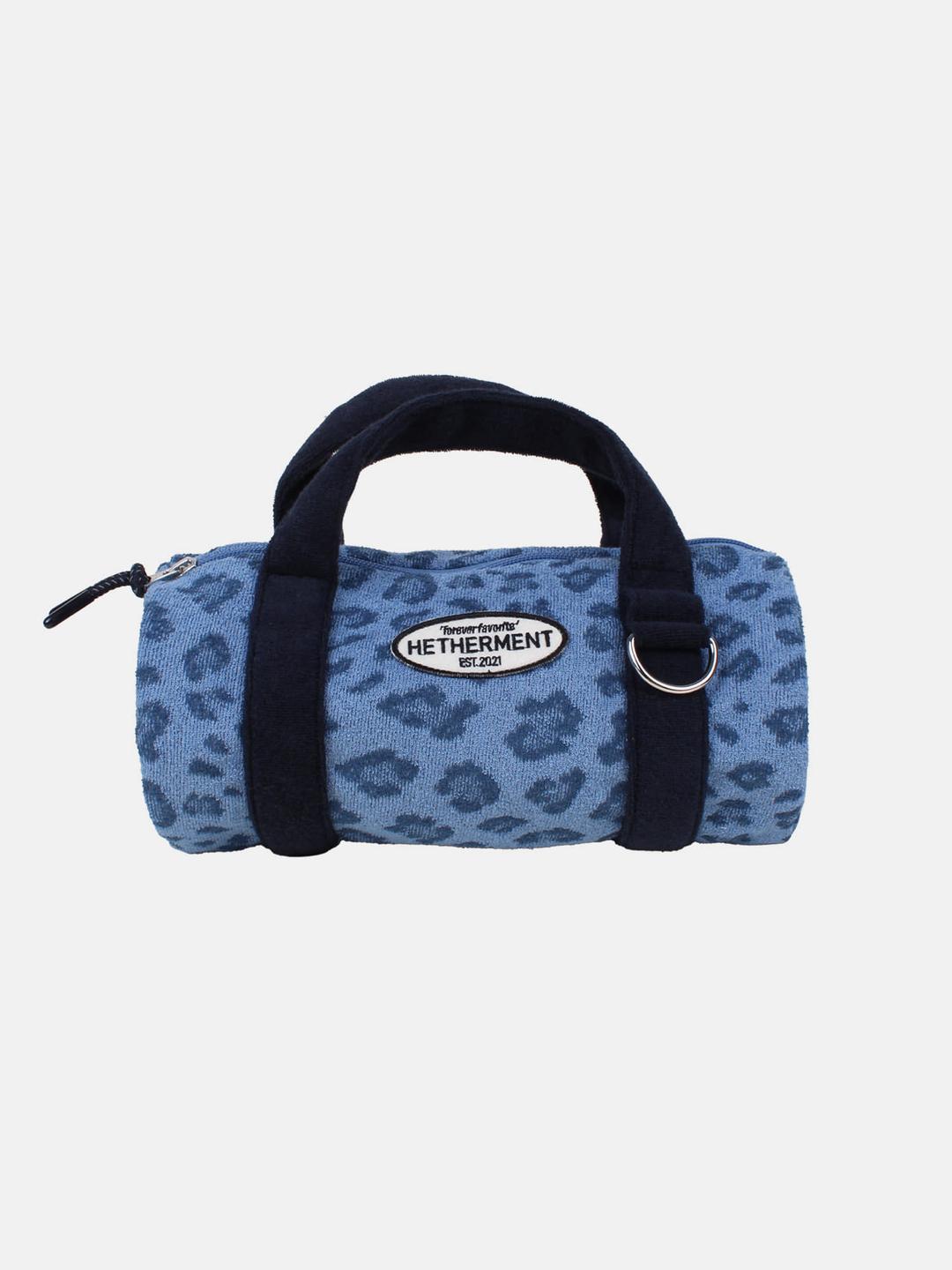 leopard bolo bag (blue)