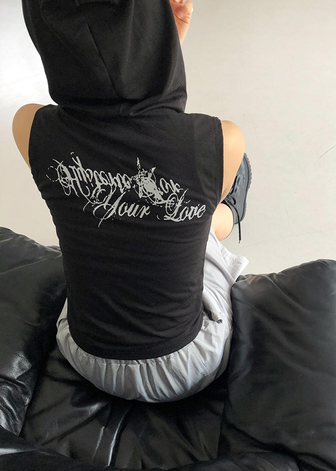 vintage hood vest