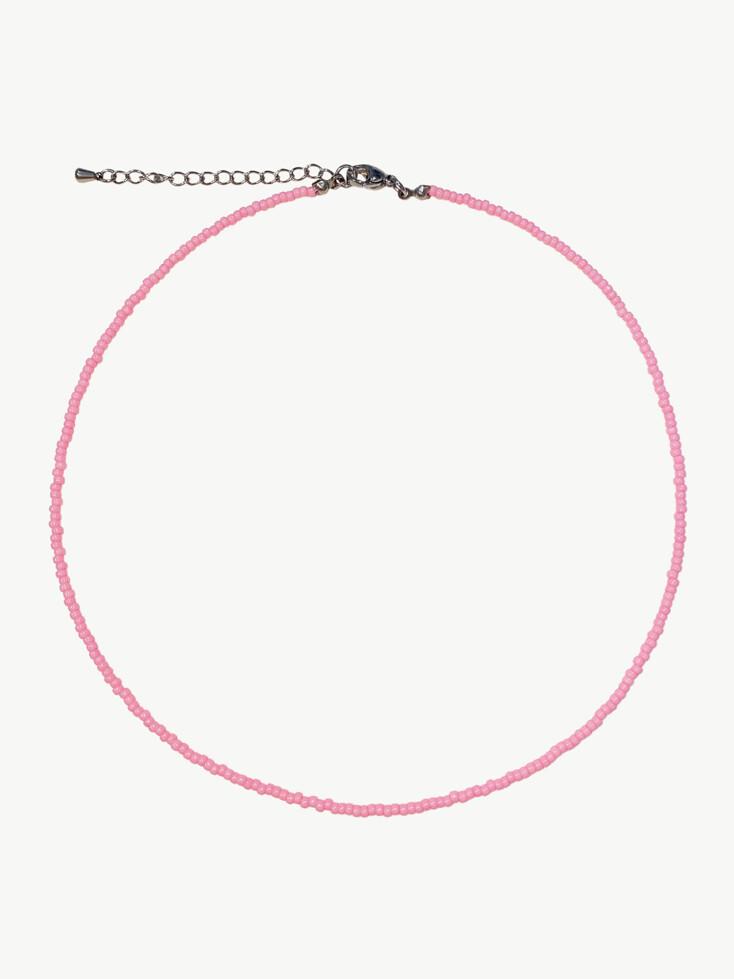 Pink Fine Color Beads Necklace