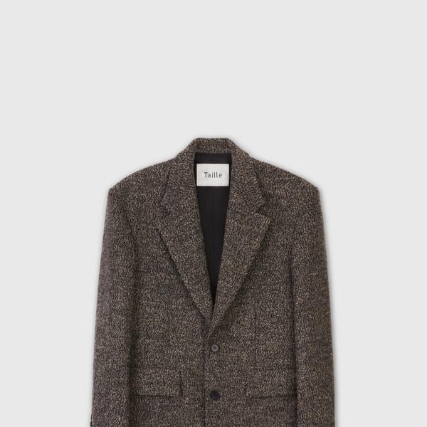 BERG WOOL OVER JACKET MOCHA BLACK
