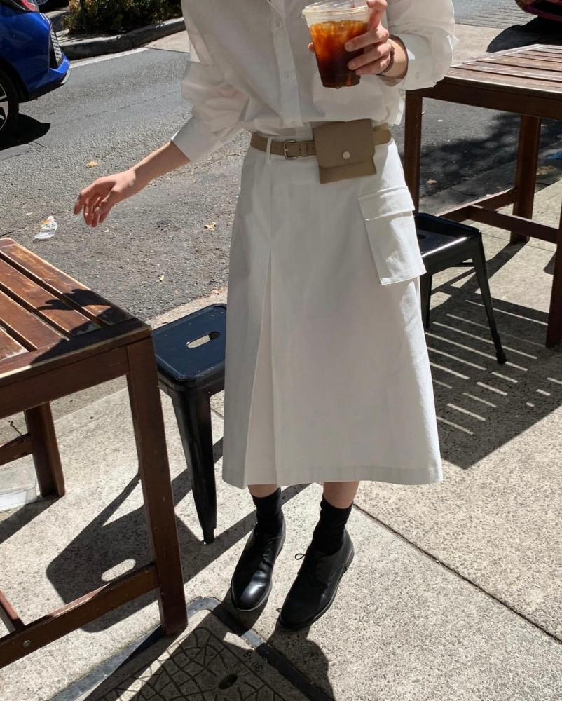 [아이s당일]overtake 오버테이크 메리 포켓 스커트(3color)