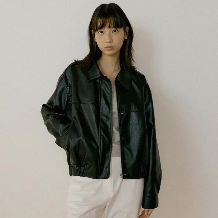 leather blouson jacket (3color) [black 3/27 부터 순차 발송]