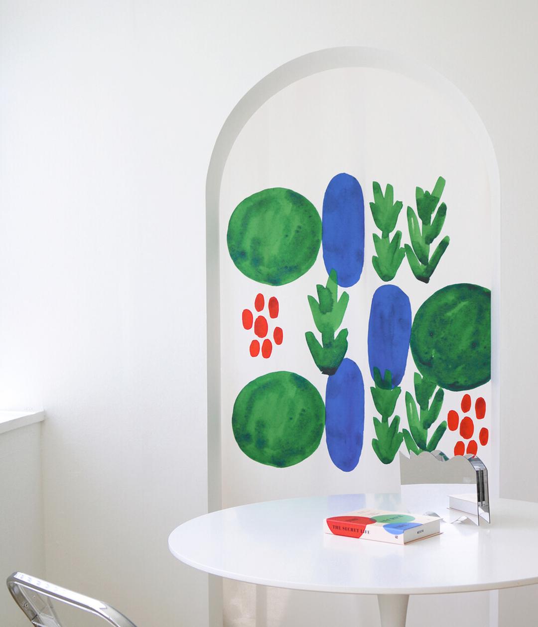 forest 포인트 커튼