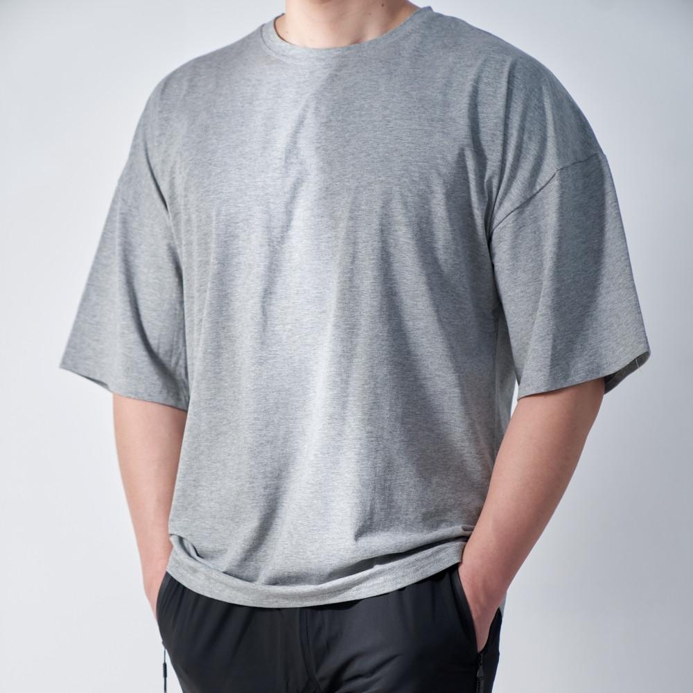 헬스 오버핏반팔 어깨넓어보이는 머슬 운동 크로스핏 티셔츠 남자오버핏 반팔