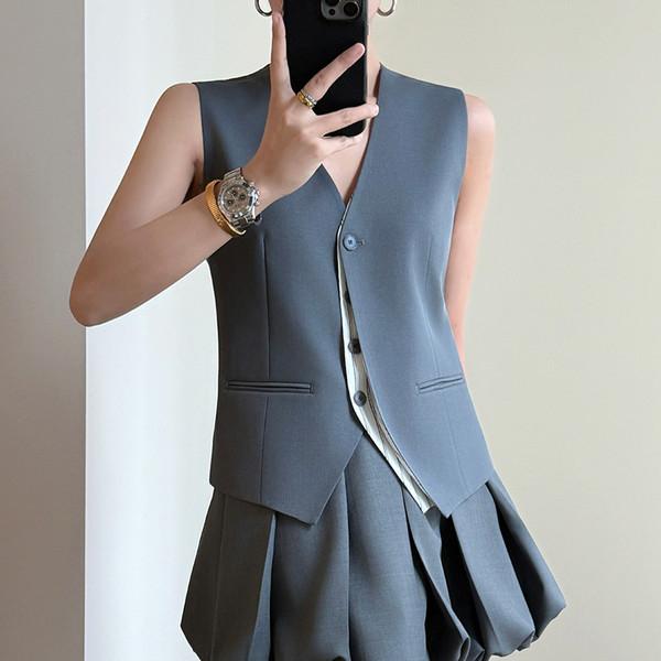 Balloon Tailored Vest Set  ( Vest & Skirt : Sold Separately )