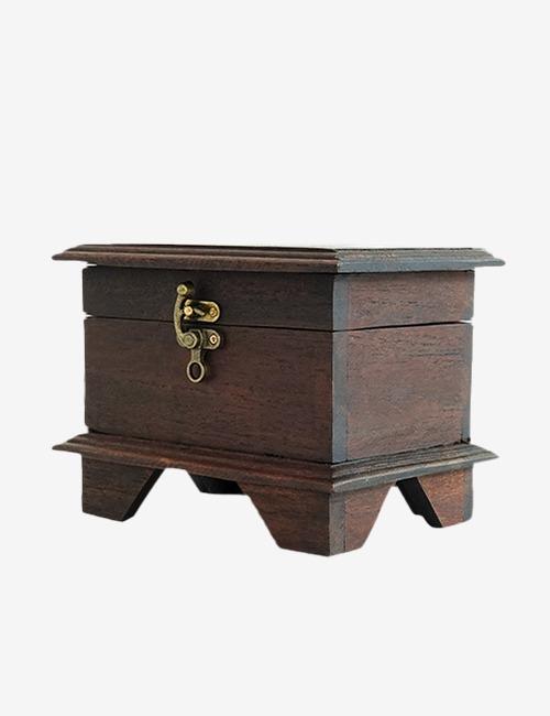 오크테일 엔틱 원목 보석함 2size