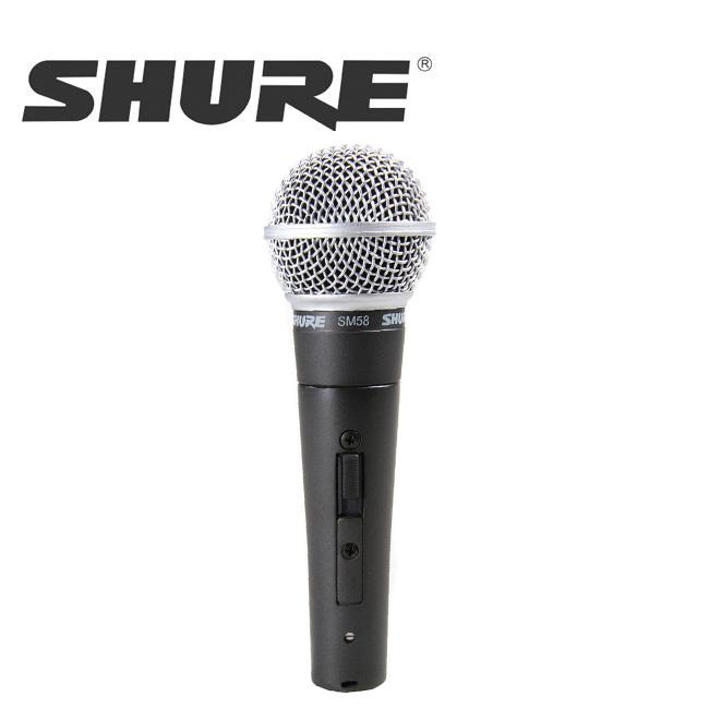 SHURE SM58SK / 슈어 마이크 SM58SK 전문공연(보컬)용 다이내믹 마이크, 스위치 부착