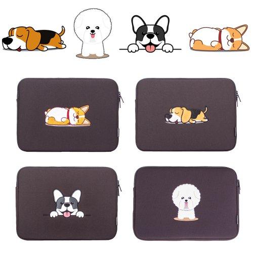 댕댕이 캐릭터 노트북 파우치 가방 케이스 13인치