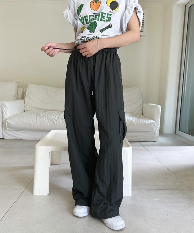 [#made heyrozy-aile] stone -  155cm스톤카고와이드팬츠 [숏버전]