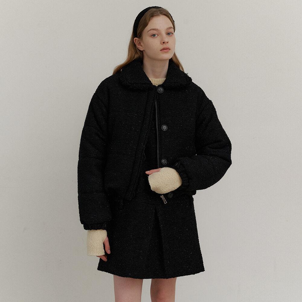 1.52 Tweed puffer (Black)