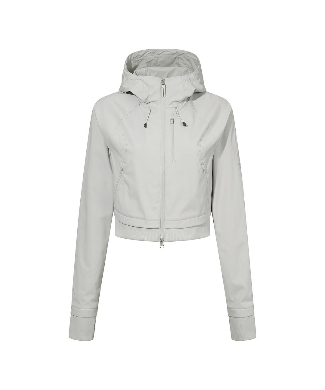 OJOS X DESCENTE Crop Hard Shell Jacket / Grey