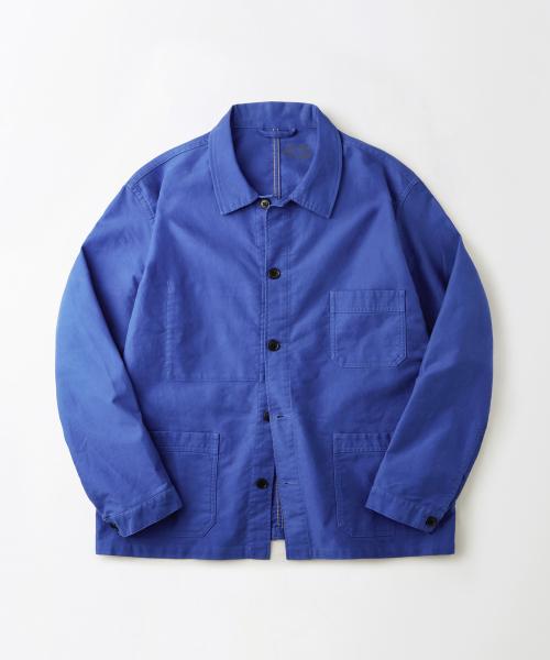 [MUT lab] MOLESKIN FRENCH WORK JACKET_WASHED BLUE