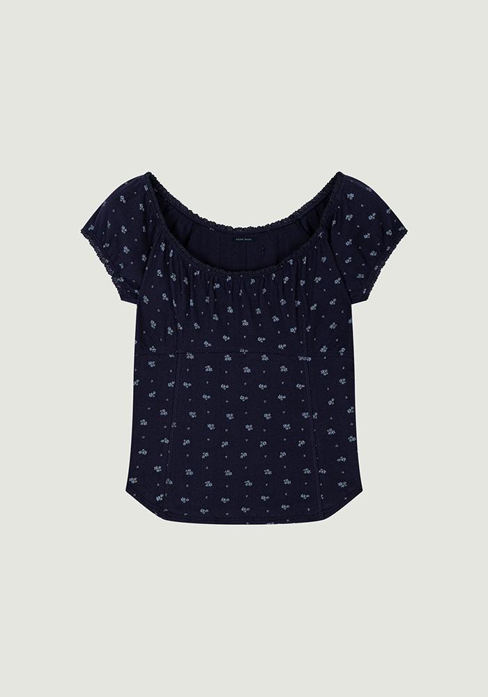 GRVB_FLOWER U-NECK TOP