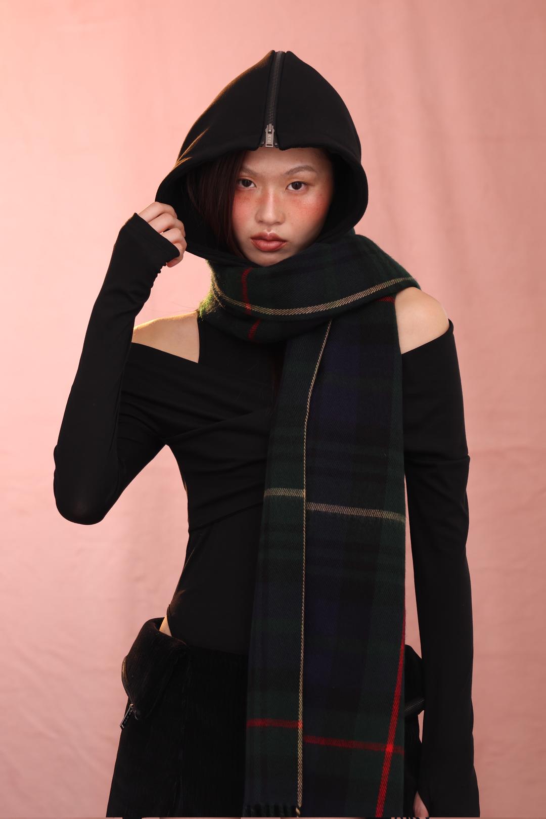 HOODY SCARF-BLACK