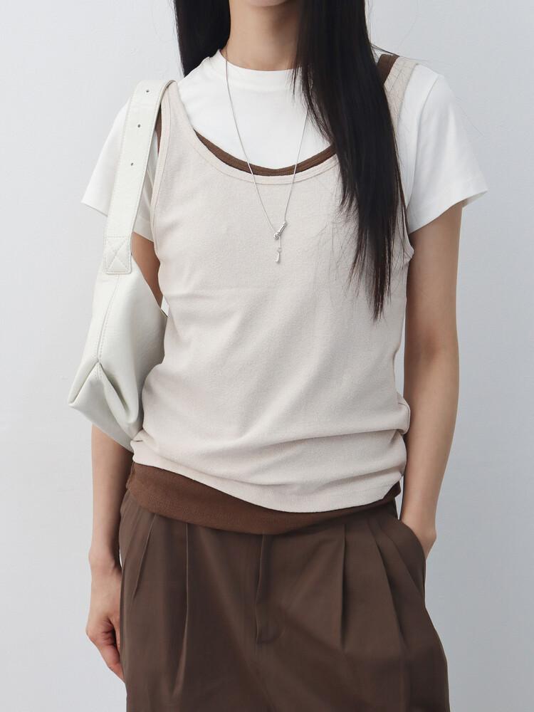 랩쳐 COZY TEXTURE SLEEVELESS (6COLOR)