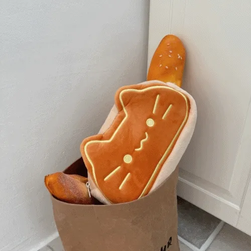 [💖신상특가🚀빠른출발 네잎클로버 증정] 식빵 고양이 필통 파우치 펜케이스 새학기 생일 선물