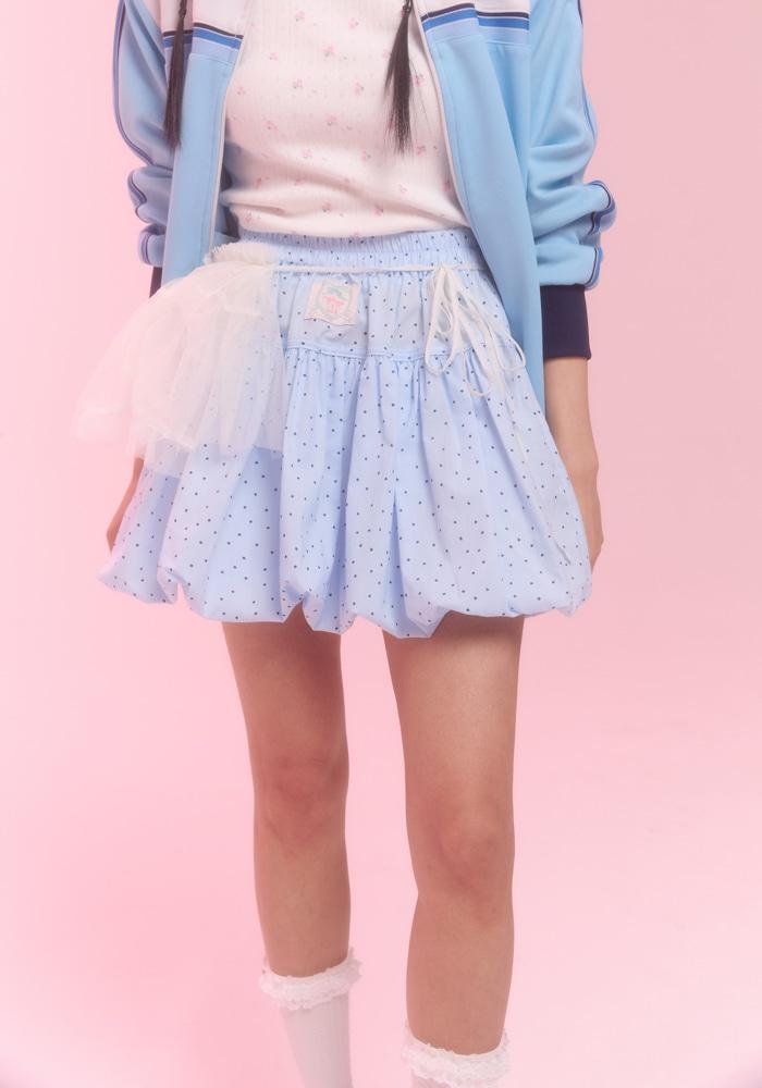balloon skirt_blue dot