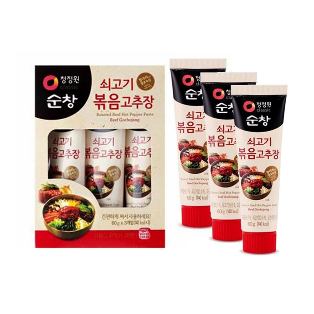 기내용 여행용 고추장 볶음 튜브고추장 3개입 최신제조