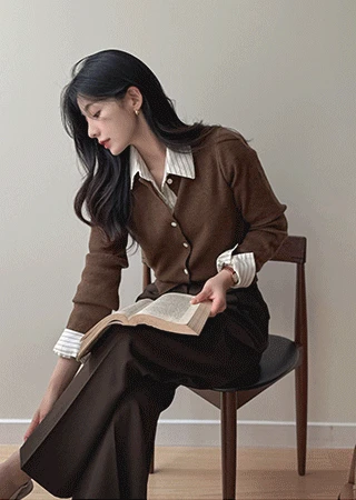 [출근룩/데일리] 픽미 울 니트 가디건