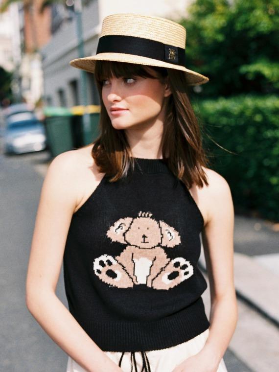 HALTER KNIT TOP_PAM THE BEAR