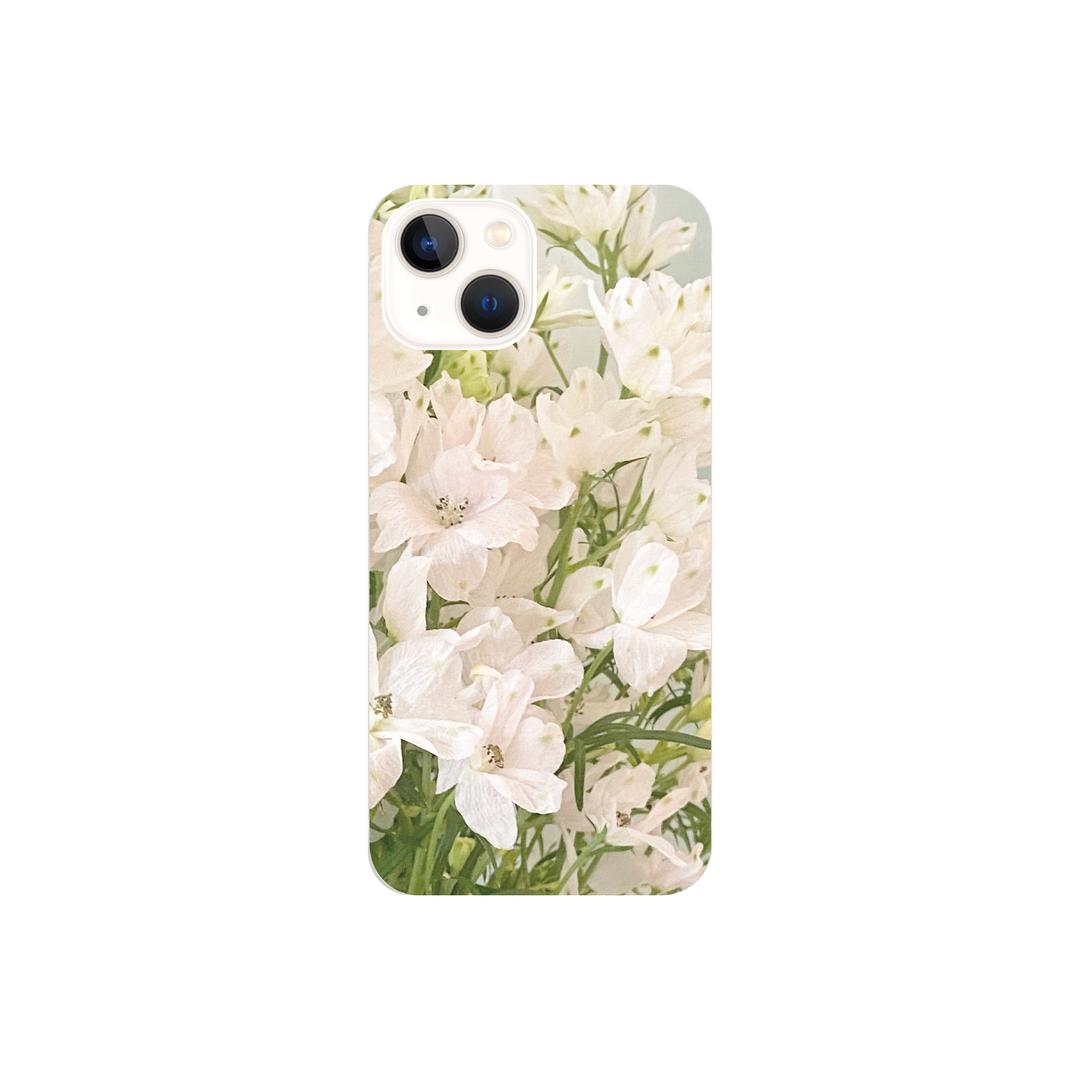 [jellhard case] 화이트 델피늄