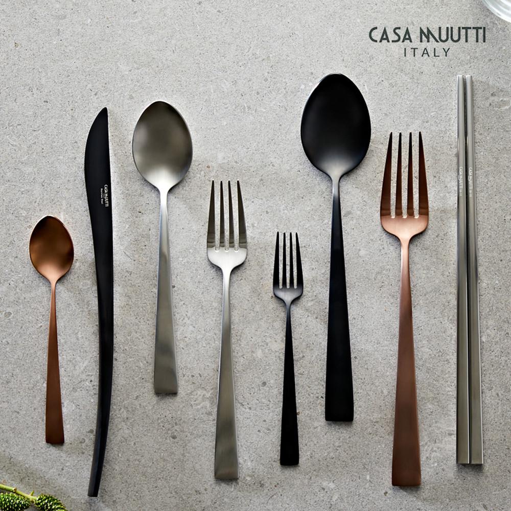 까사무띠 라페스타 커트러리 양식기 수저세트 티스푼 무광 실버