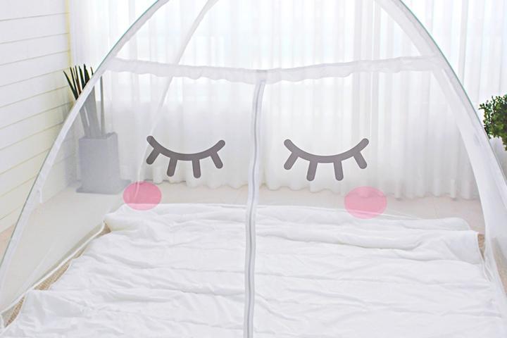 원터치 모기장 발그레 침대모기장 텐트 캐노피