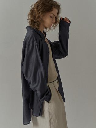 소프트 브리즈 셔츠_blue charcoal