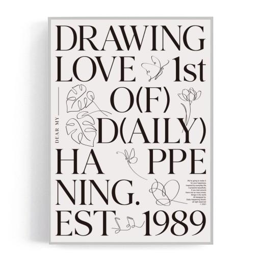 인테리어 포스터 - drawing love