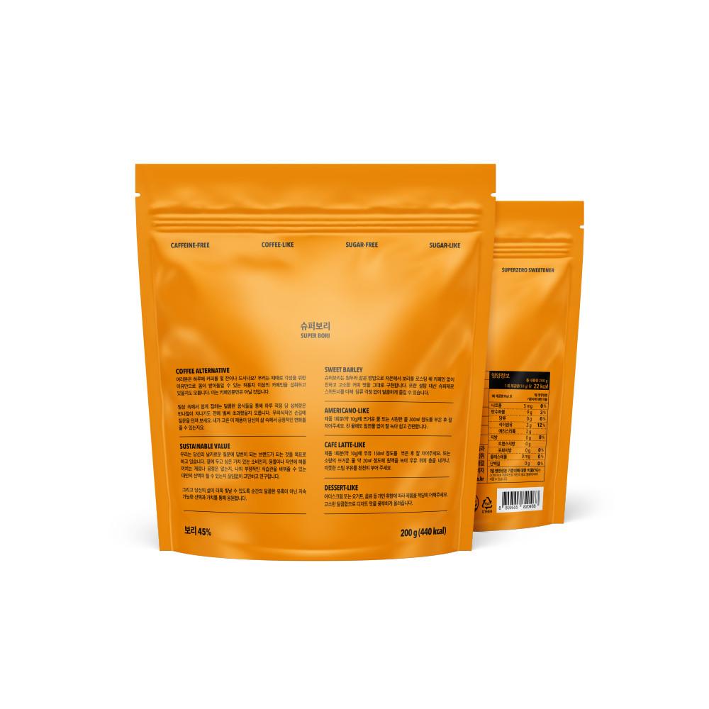 슈퍼보리 200g 논카페인 임산부 커피 카페라떼 커피대용 논카페인 무당식품 (3월 중순 입고 예정) [원산지:국산]