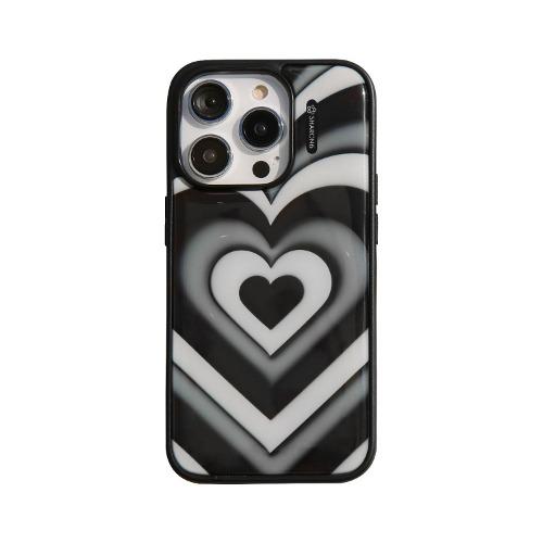 [샤론6] 아이폰 갤럭시 에폭시 케이스 하트빔블랙