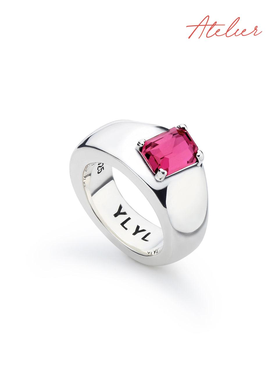 [YLYL Atelier] Tofu ring Silver, ROSE