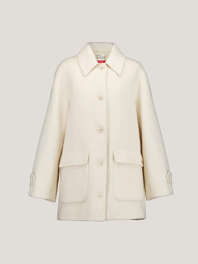 [vantia265] 카라 부클 미디 코트 ( +안감 탈부착)