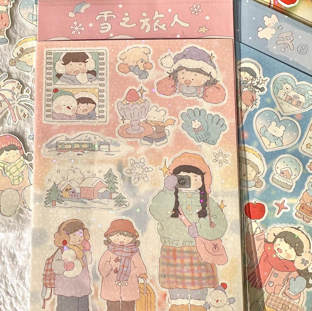 하하데이 HAHA DAY winter tralver 홀로크램 스티커