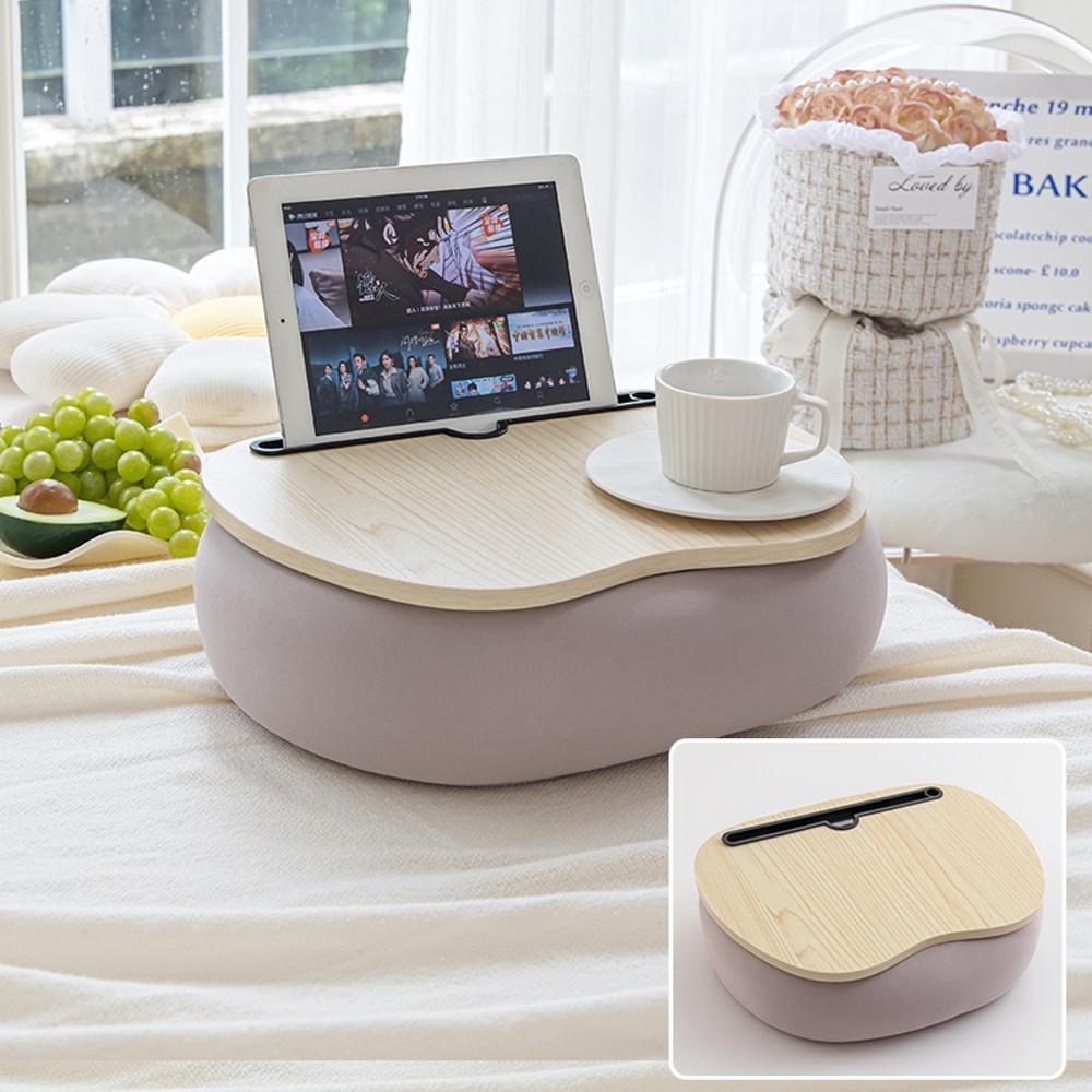 쿠션테이블 무릎 북 독서 노트북 테이블