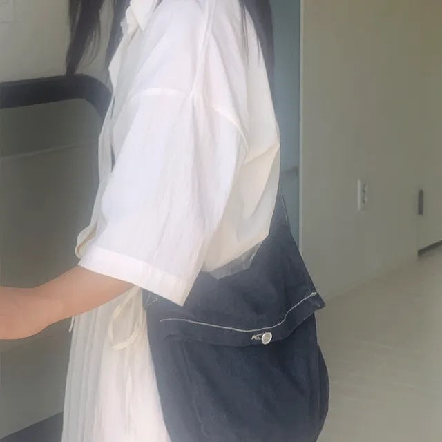 시티 데님 크로스백 ( 2color )