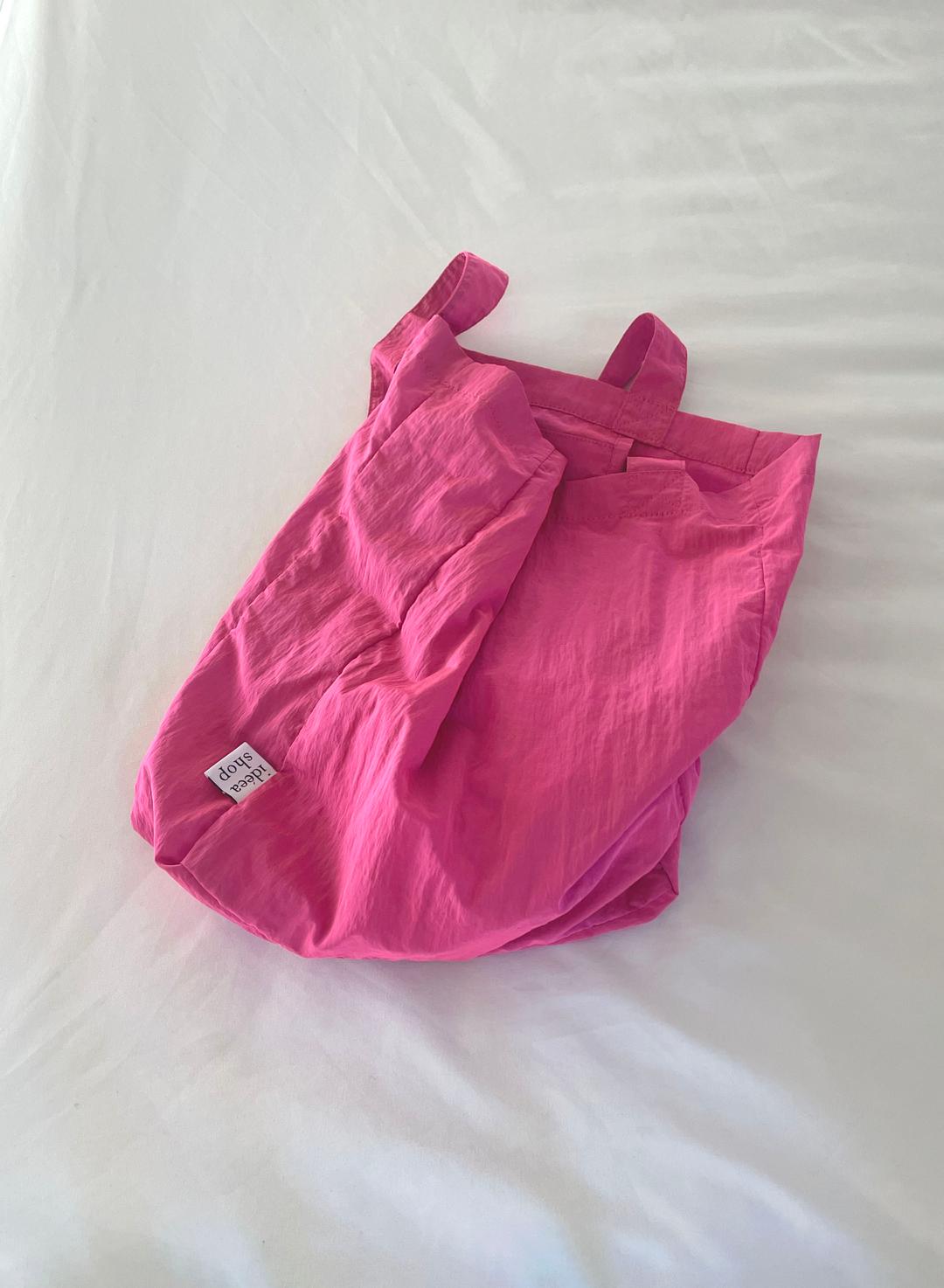 Vivid satin bag / pink