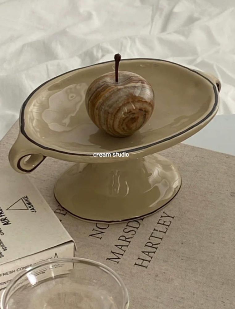 크림스튜디오 모던 악세사리 트레이 도자기 오브제