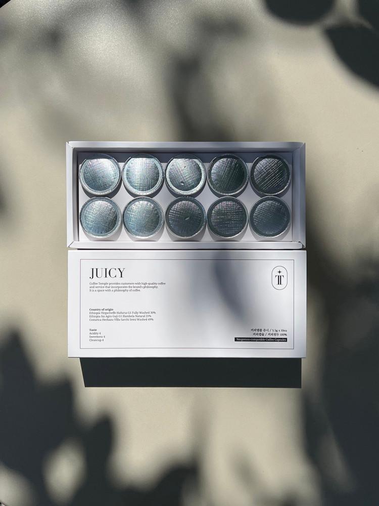 [캡슐커피] 쥬시 블렌딩 / 5.5gx10ea / 네스프레소 호환 커피캡슐 / 커피템플