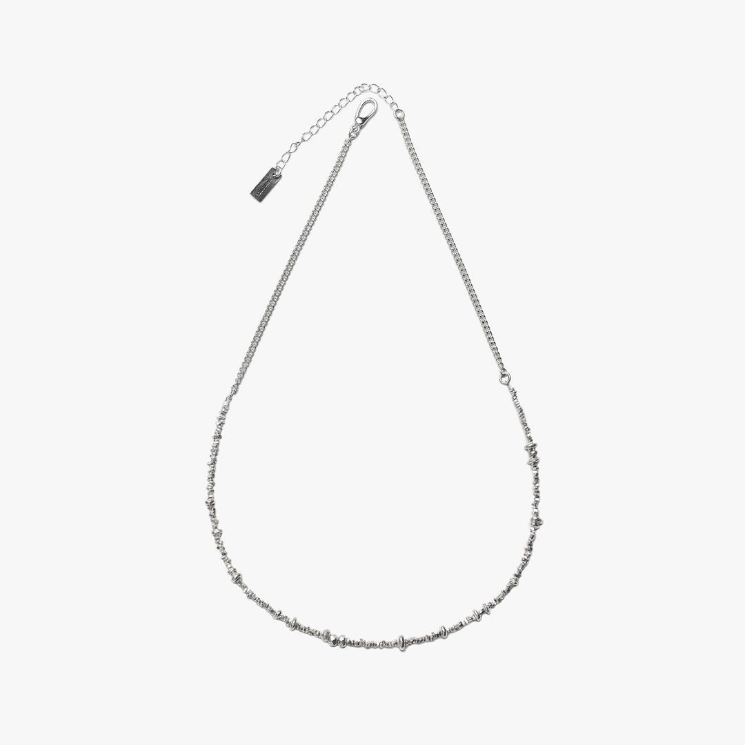 TINY KAREN SILVER CHAIN NECKLACE