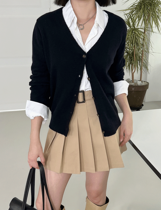 램 브이넥 가디건 (5color)