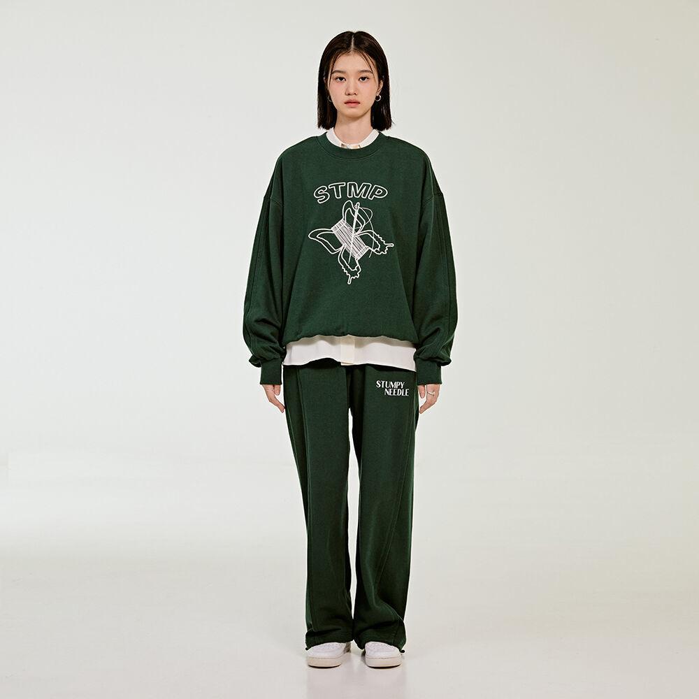 LINE SWEATPANTS_GREEN